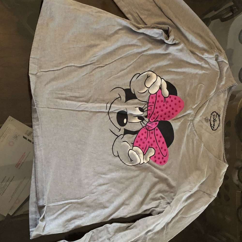 Disney Minnie Mouse 3x Long Sleeve Pajama Top